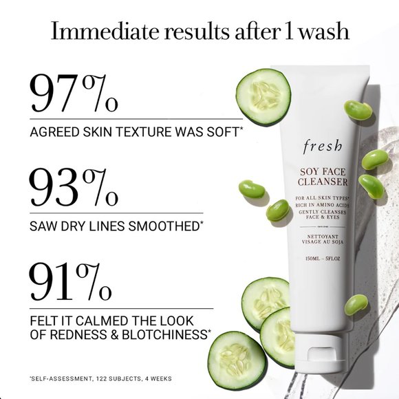 2ml Fresh Soy Face Cleanser for All Skin Types - Picture 3 of 6